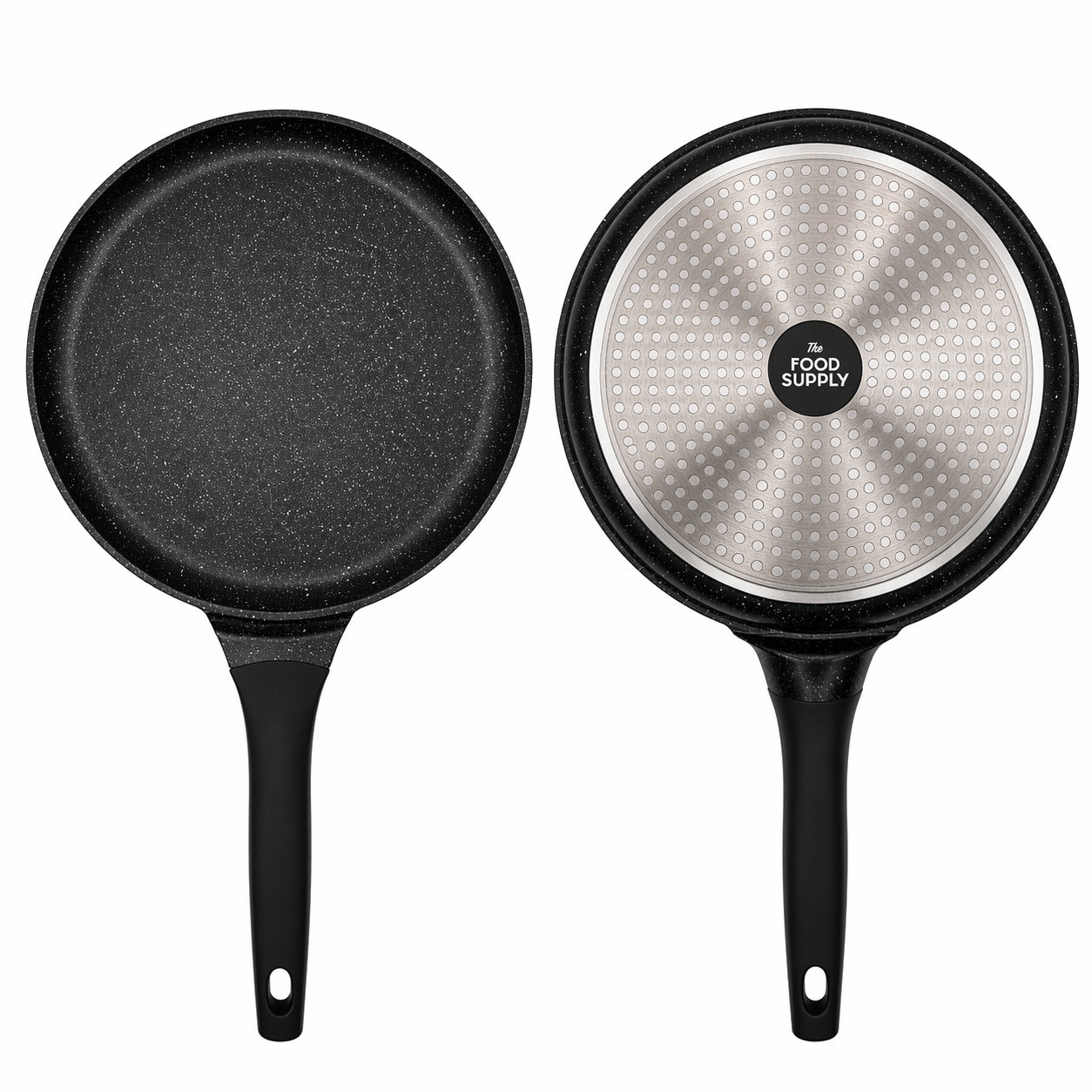 TFS Die Cast Tawa Non Stick – Induction Compatible Flat Dosa Pan, Granite Stone