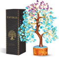 Turquoise Tree | Crystal Tree | Crystal and Gemstones | Boho Office Decor | Meditation Decor | Gifts for Crystal Lovers | Get Well Gifts for Women | 10 Inch