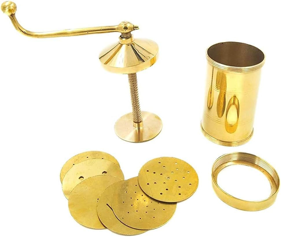 Yuktha Eternals Idiyappam/Murukku/Farsan Sev/Pasta Maker Machine Brass
