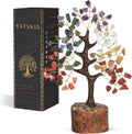 7 Chakra Tree of Life Crystal Tree, Crystals and Healing Stones, Birthday Gifts for Women, Home Office Decor, Gemstone Tree, Crystal Gift (7-8 Inch)