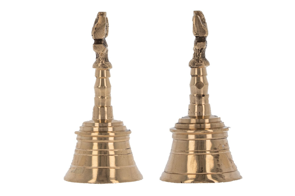 Prayer Bell Ghanti Temple Hindu Pooja Puja Arti Mandir Item Brass Bell Ganesha