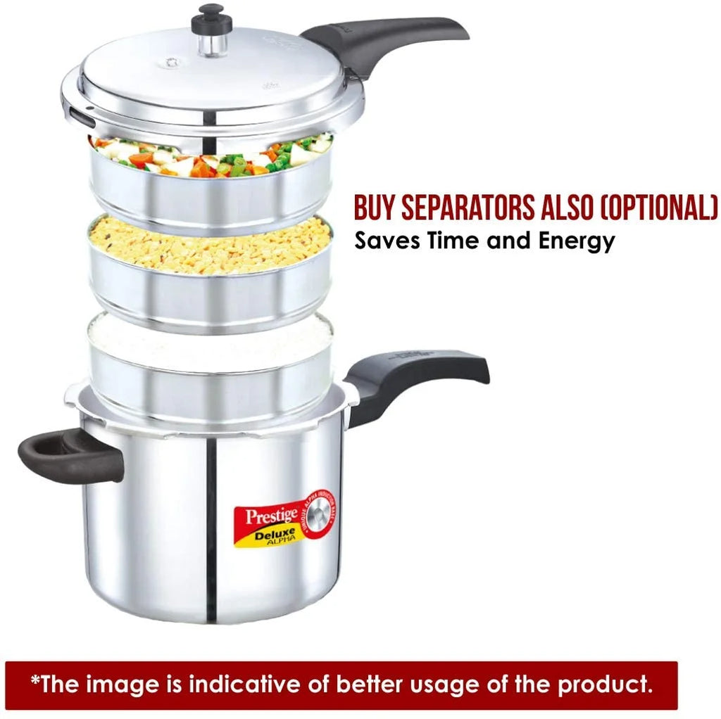 3.5L Alpha Svacch Induction Base Stainless Steel Pressure Cooker, 3.5-Liter