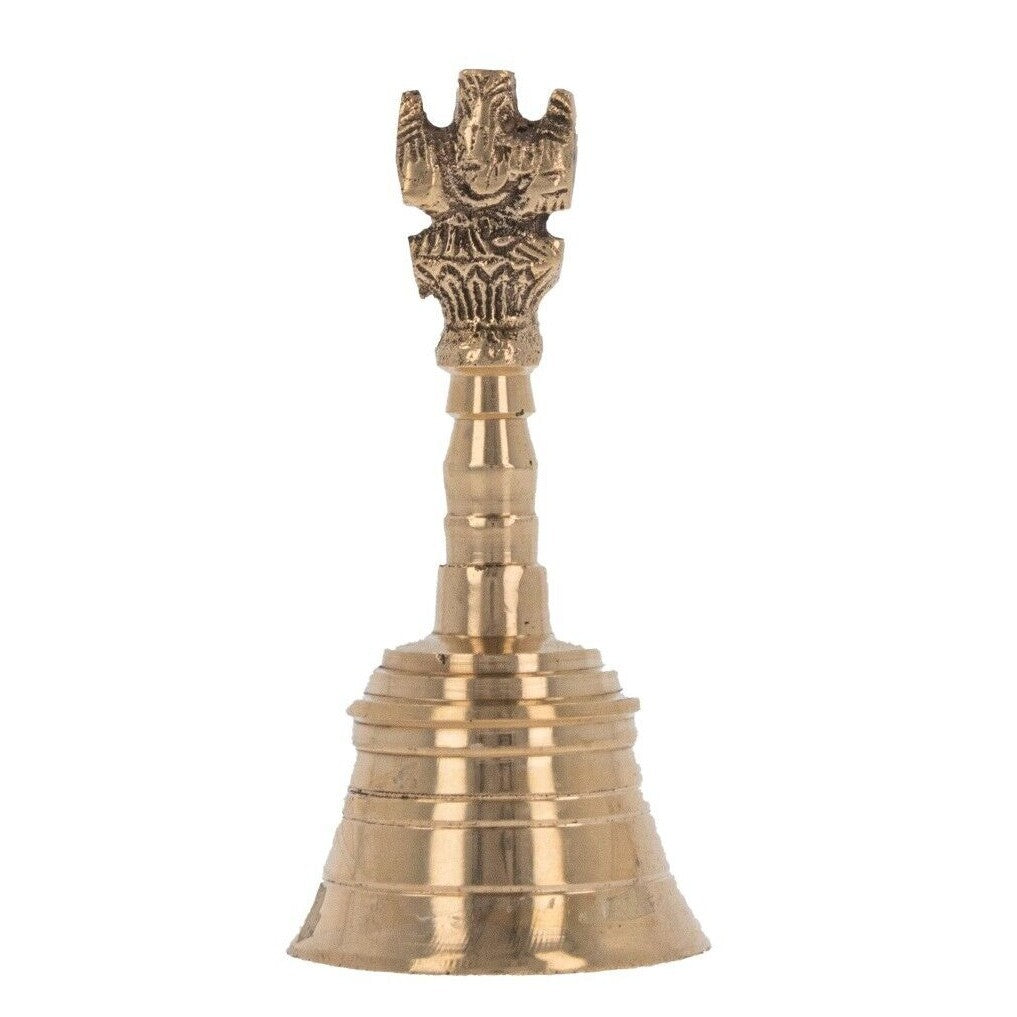 Prayer Bell Ghanti Temple Hindu Pooja Puja Arti Mandir Item Brass Bell Ganesha