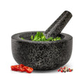 Pestle and Mortar Set – Premium Solid Natural Stone, Essential for Kitchen Essentials & Culinary Creations – Durable and Elegant Design by