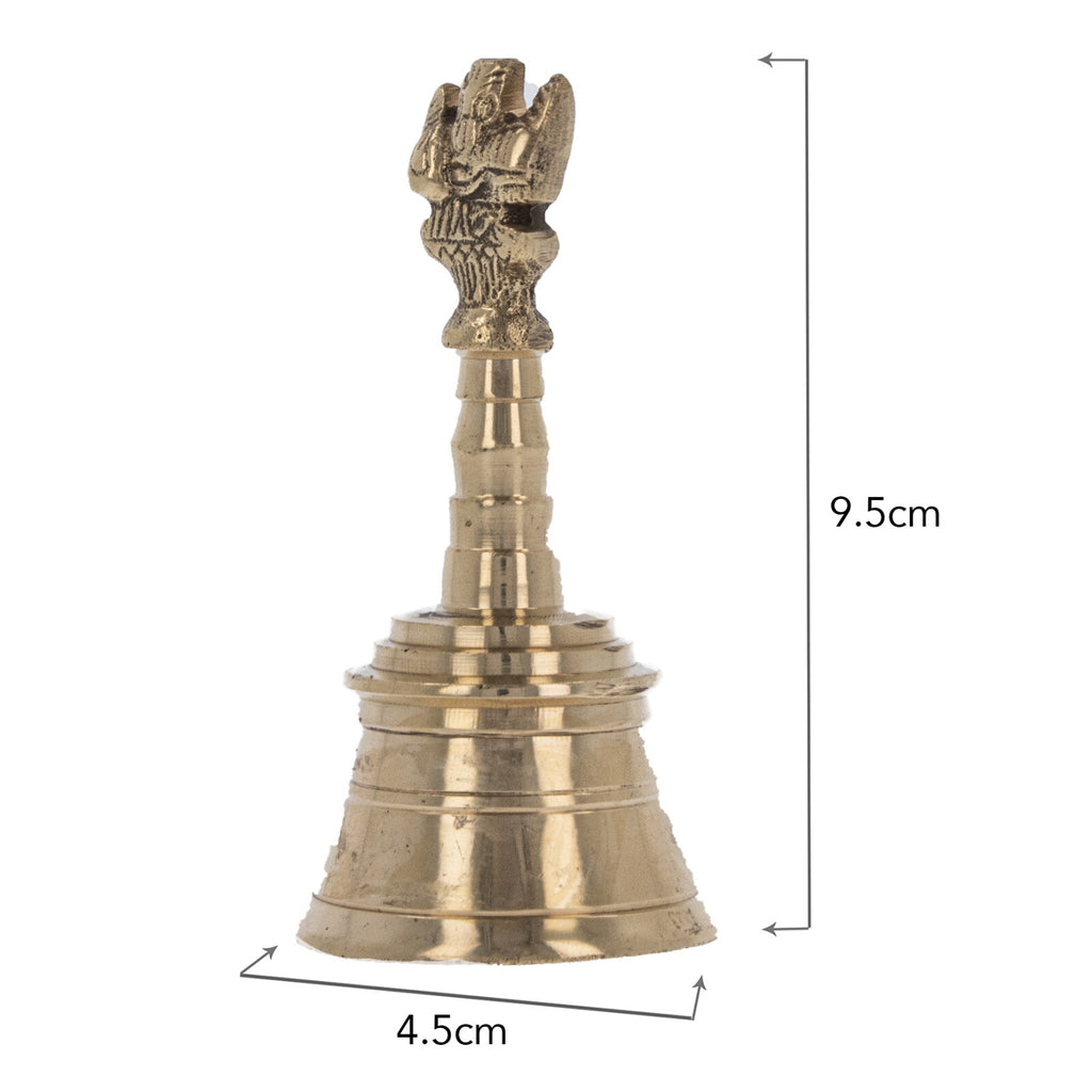 Prayer Bell Ghanti Temple Hindu Pooja Puja Arti Mandir Item Brass Bell Ganesha