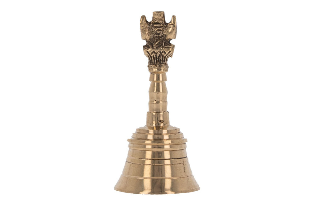 Prayer Bell Ghanti Temple Hindu Pooja Puja Arti Mandir Item Brass Bell Ganesha