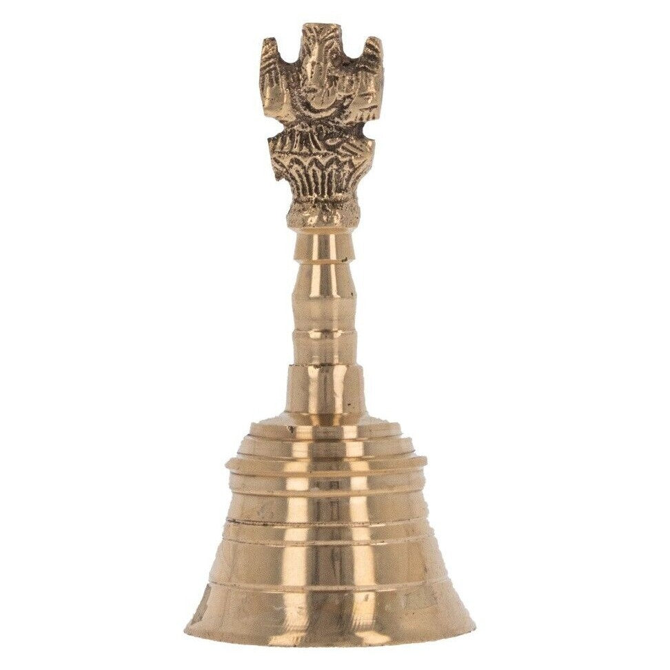 Prayer Bell Ghanti Temple Hindu Pooja Puja Arti Mandir Item Brass Bell Ganesha