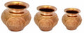 Pure Copper Lota Aum, Ganesh, Trishul - Nakshi Lota, Hindu Pooja
