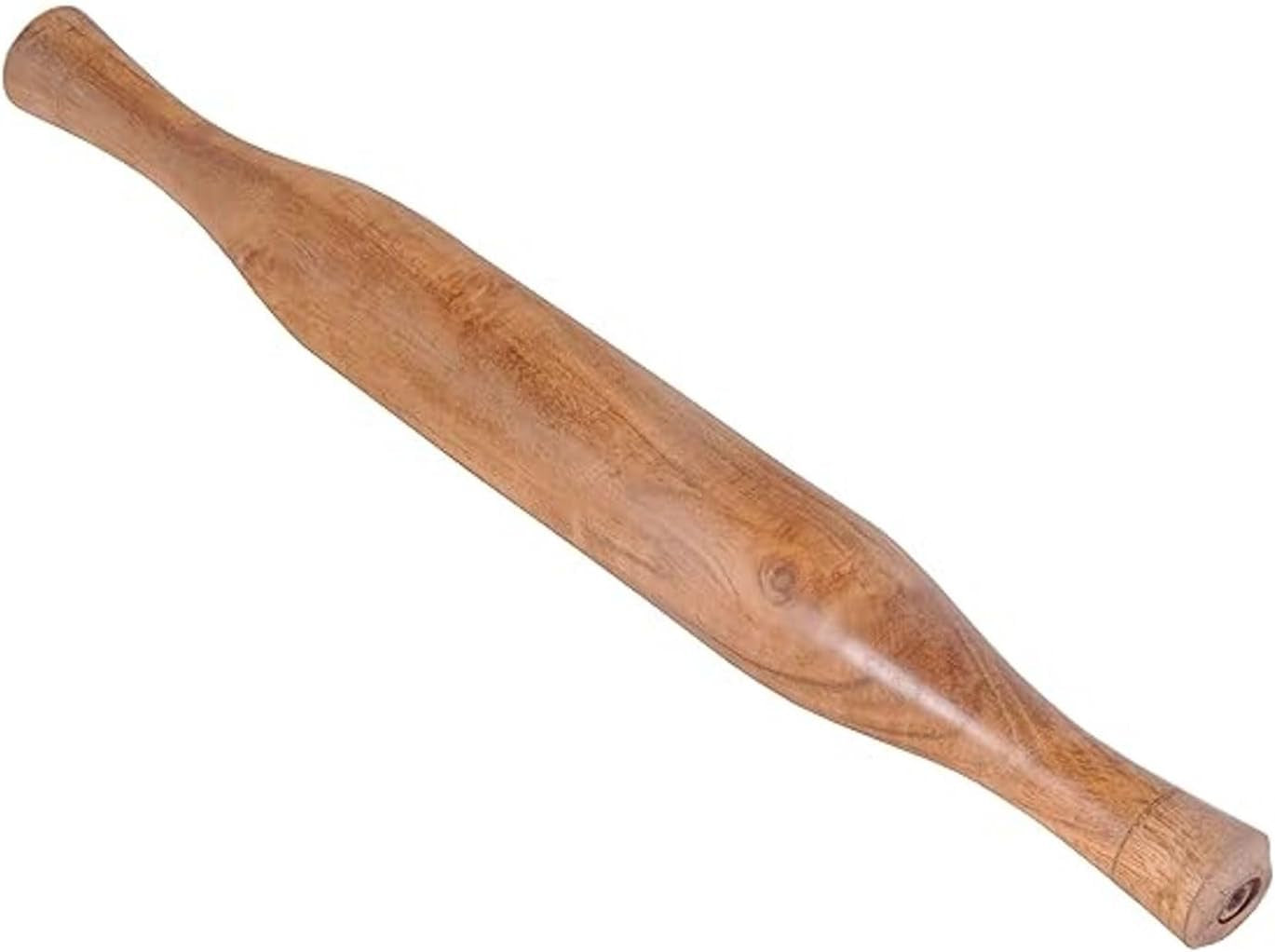 Natural Wooden Non-Stick Rolling Pin for Baking – Perfect for Pie, Cookies,Fondant, Pizza, Pastry Dumpling & Roti-Poori | Classic Belan for Dough Rolling |14 Inches