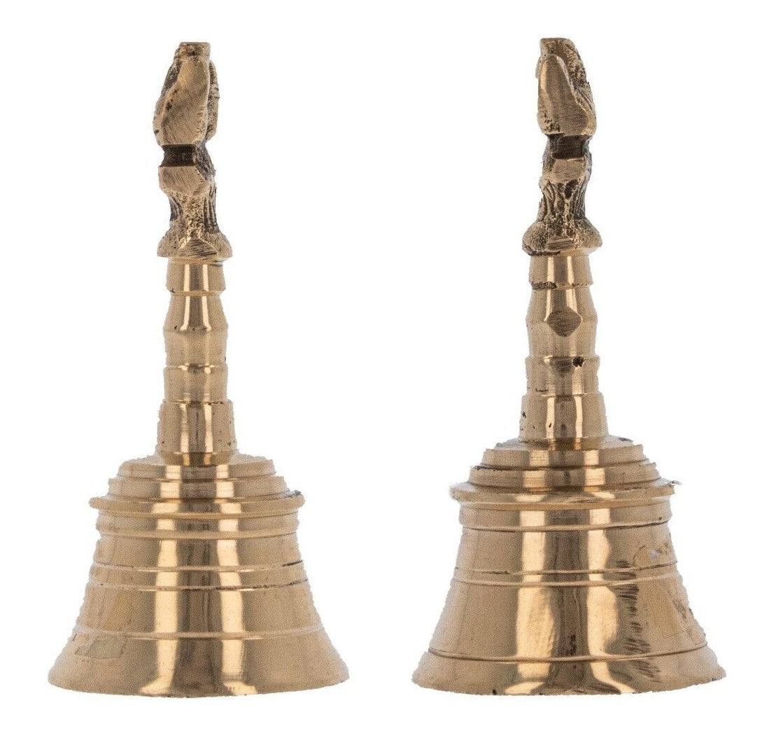Prayer Bell Ghanti Temple Hindu Pooja Puja Arti Mandir Item Brass Bell Ganesha