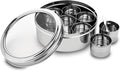Indian Spice Box - 7 Containers, Stainless Steel Masala Dabba, Large Kitchen Spice Box