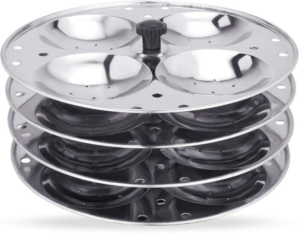 Vinod Idli Maker Stand Stainless Steel 4 Tier Indian Cooking Makes 16 Idlis