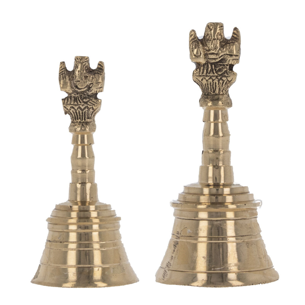 Prayer Bell Ghanti Temple Hindu Pooja Puja Arti Mandir Item Brass Bell Ganesha