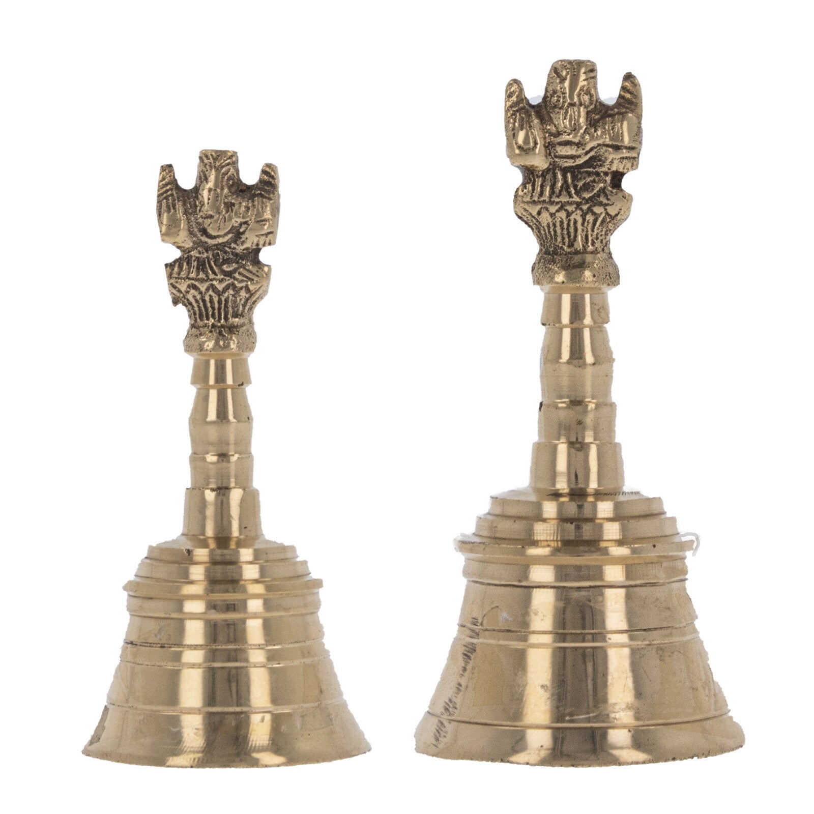 Prayer Bell Ghanti Temple Hindu Pooja Puja Arti Mandir Item Brass Bell Ganesha