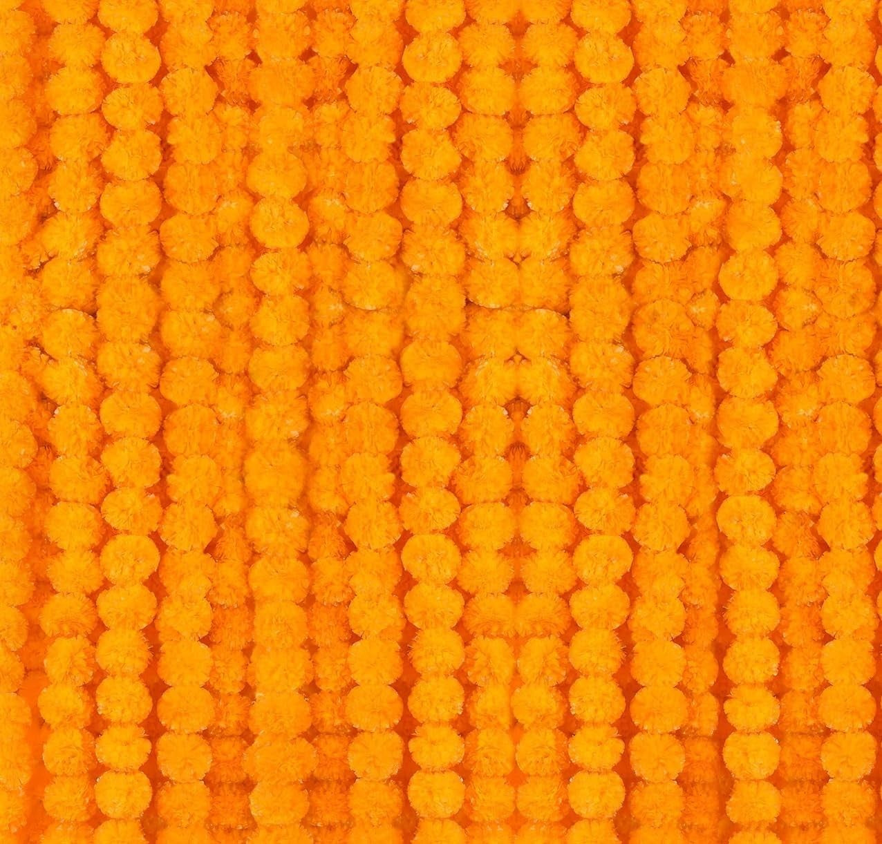 Krati Exports 5 PC - 5 Feet Marigold Garland |Indian/Americ