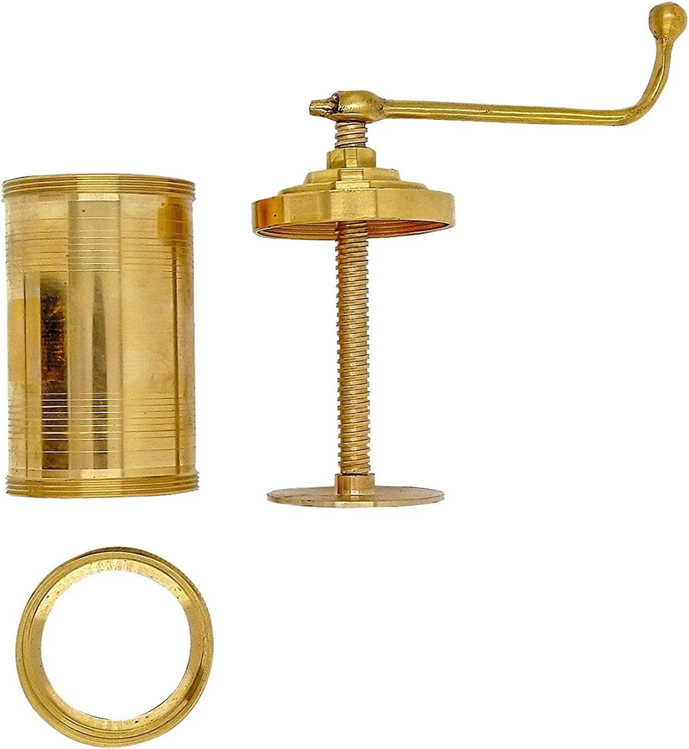 Eternals Manual Pasta Maker Machine, Brass, for Idiyappam, Murukku, Farsan Sev