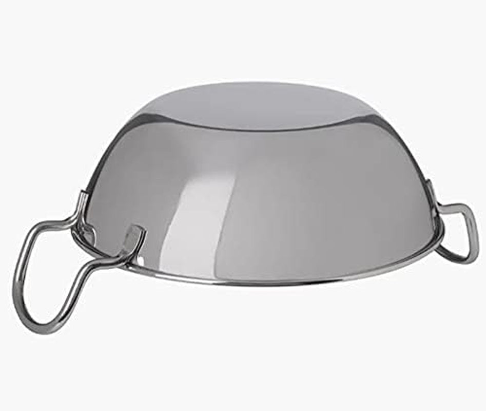 Balti Dish Set of 4. Stainless Steel 13Cm, Curry Bowel and Indian Cuisine Dishes. Multipurpose Indian Serving Karahi Restaurant Style Food Cooking and Serving Handled Dishes. (13Cm X 4 Pack)